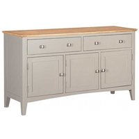 Product photograph of Lowell Grey And Oak Medium Sideboard 140cm W With 3 Doors And 2 Drawers from Choice Furniture Superstore