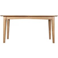 Product photograph of Lowell Natural Oak Dining Table Seats 6 To 8 Diners 160cm To 210cm Extending Rectangular Top from Choice Furniture Superstore