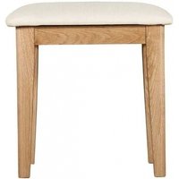 Product photograph of Lowell Natural Oak Dressing Table Stool With Padded Seat from Choice Furniture Superstore