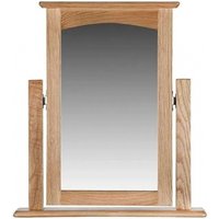 Product photograph of Lowell Natural Oak Single Vanity Mirror from Choice Furniture Superstore