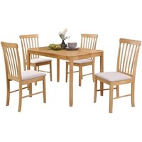 Product photograph of Cologne Light Oak 4 Seater Dining Table from Choice Furniture Superstore