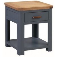 Product photograph of Treviso Blue And Oak 1 Drawer End Table from Choice Furniture Superstore