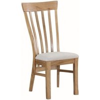 Product photograph of 2 X Kilmore Oak Slatted Dining Chair from Choice Furniture Superstore