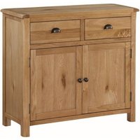Product photograph of Kilmore Oak 90cm Small 2 Door Sideboard from Choice Furniture Superstore