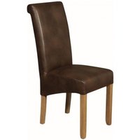 Product photograph of 2 X Sophie Tan Faux Leather Dining Chair from Choice Furniture Superstore