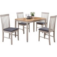 Product photograph of Altona Oak And Grey 4 Seater Dining Set from Choice Furniture Superstore