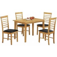 Product photograph of Hanover Light Oak 4 Seater Dining Set With 4 Chairs from Choice Furniture Superstore
