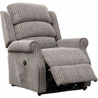 Product photograph of Windsor Lift And Tilt Latte Fabric Electric Recliner Armchair from Choice Furniture Superstore