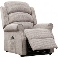 Product photograph of Windsor Lift And Tilt Natural Fabric Electric Recliner Armchair from Choice Furniture Superstore