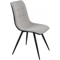 Product photograph of 2 X Cassino Grey Fabric Dining Chair from Choice Furniture Superstore