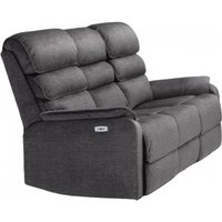 Product photograph of Savoy Grey Fabric 3 Seater Electric Recliner Sofa from Choice Furniture Superstore