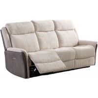 Product photograph of Treyton Fusion Beige Fabric 3 Seater Recliner Sofa from Choice Furniture Superstore