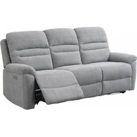 Product photograph of Belford Grey Fabric 3 Seater Recliner Sofa from Choice Furniture Superstore