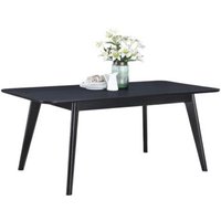 Product photograph of Carrington Black Oak 4-6 Seater Extending Dining Table from Choice Furniture Superstore