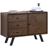 Product photograph of Nevada Parquet Style Wooden Small Sideboard from Choice Furniture Superstore