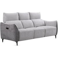 Product photograph of Hampshire Grey Fusion Fabric Electric Recliner 3 Seater Sofa from Choice Furniture Superstore