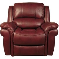 Product photograph of Farnham Burgundy Leather Recliner Armchair from Choice Furniture Superstore