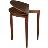 Product photograph of Hanover Dark Oak 2 Seater Half Moon Extending Dining Table from Choice Furniture Superstore