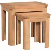 Product photograph of Treviso Oak Nest Of 2 Tables from Choice Furniture Superstore