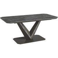 Product photograph of Bellagio Grey Ceramic 6 Seater Butterfly Extending Dining Table from Choice Furniture Superstore