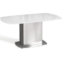Product photograph of Olivia White Glass Coffee Table from Choice Furniture Superstore