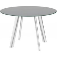 Product photograph of Omega Grey Glass 2-6 Seater Motion Extending Dining Table from Choice Furniture Superstore