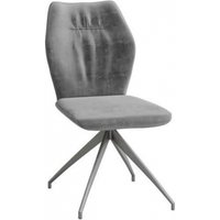 Product photograph of 2 X Sena Dark Grey Velvet Dining Chair from Choice Furniture Superstore