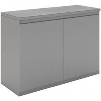 Product photograph of Vivaldi Grey Glass Top 120cm Small Sideboard - 2 Doors from Choice Furniture Superstore