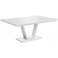 Product photograph of Vivaldi Matt White 160cm Dining Table - 6 Seater from Choice Furniture Superstore