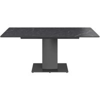 Product photograph of Pavoni Black Ceramic Extending Dining Table - 140cm-180cm from Choice Furniture Superstore