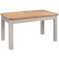 Product photograph of Clarion Oak And Grey Painted Butterfly Extending Dining Table from Choice Furniture Superstore