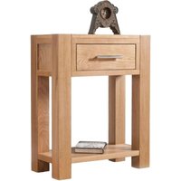 Product photograph of Milano Oak Console Table from Choice Furniture Superstore