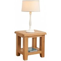 Product photograph of Dorset Oak Lamp Table from Choice Furniture Superstore