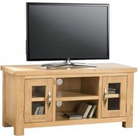 Product photograph of Cambridge Oak Large Tv Unit from Choice Furniture Superstore