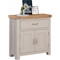 Product photograph of Clarion Oak And Grey Painted Compact Sideboard from Choice Furniture Superstore