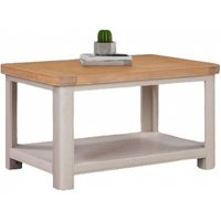 Product photograph of Clarion Oak And Grey Painted Standard Coffee Table from Choice Furniture Superstore