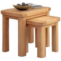 Product photograph of Clarion Oak Nest Of Tables from Choice Furniture Superstore