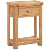 Product photograph of Clarion Oak Small Console Table from Choice Furniture Superstore