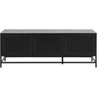 Product photograph of Newcastle Black 160cm Large 3 Door Sideboard from Choice Furniture Superstore
