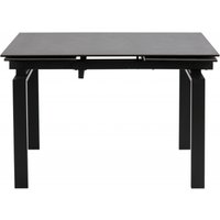 Product photograph of Hauser Black Ceramic 4-6 Seater Extending Dining Table from Choice Furniture Superstore