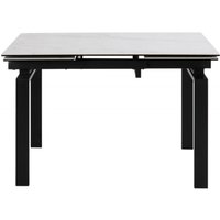 Product photograph of Hauser White Ceramic 4-8 Seater Extending Dining Table from Choice Furniture Superstore