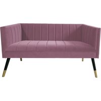 Product photograph of Liverpool Pink Fabric 2 Seater Sofa from Choice Furniture Superstore
