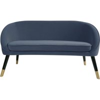 Product photograph of Milton Navy Fabric 2 Seater Sofa from Choice Furniture Superstore