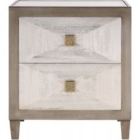 Product photograph of Belfast Champagne 2 Drawer Bedside Cabinet from Choice Furniture Superstore