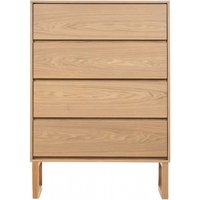 Product photograph of Leicester Oak Effect 4 Drawer Chest from Choice Furniture Superstore