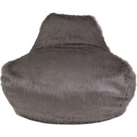Product photograph of Grey Faux Sheepskin Fur Bean Bag from Choice Furniture Superstore