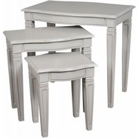 Product photograph of Bonaparte French Putty Painted Nest Of Tables from Choice Furniture Superstore
