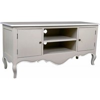Product photograph of Chateau French Distressed Linen And Off-white Tv Unit from Choice Furniture Superstore