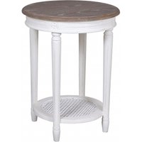 Product photograph of Delphine French Off-white Painted Round Side Table from Choice Furniture Superstore