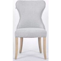Product photograph of 2 X Honfleur Button Back Grey Fabric Dining Chair from Choice Furniture Superstore